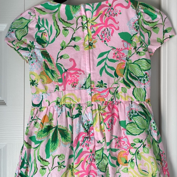 Lilly Pulitzer Girls Alexandra Cotton Dress Multi Via Amore Spritzer - Picture 6 of 10
